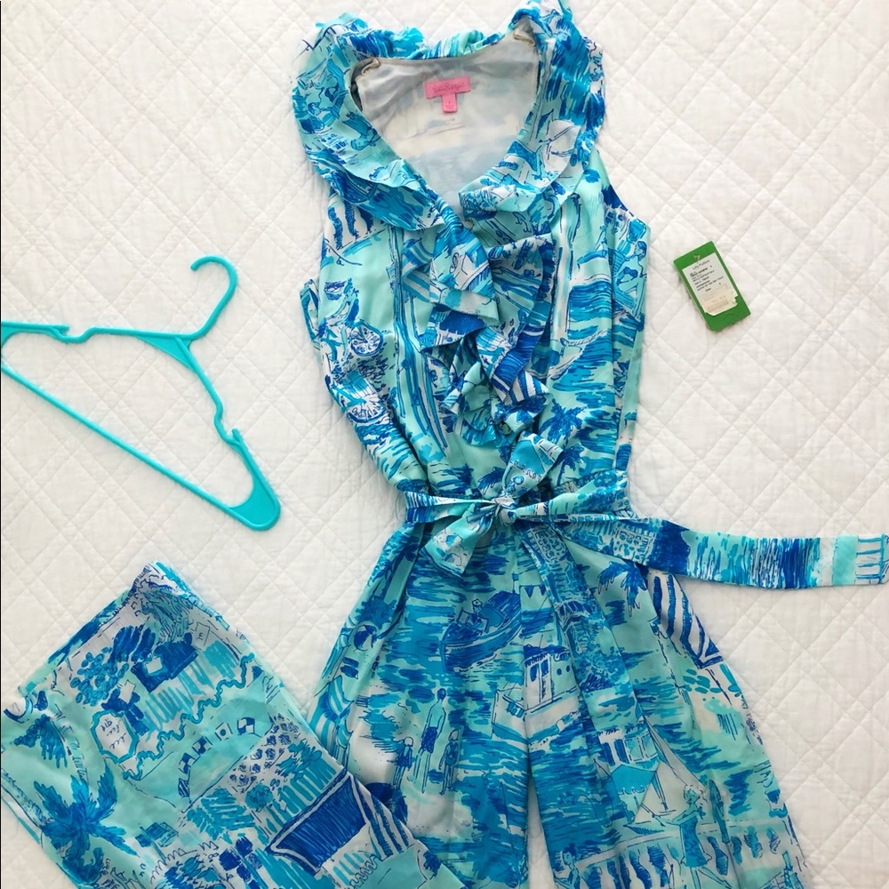 Lilly Pulitzer: Delila pantsuit silk